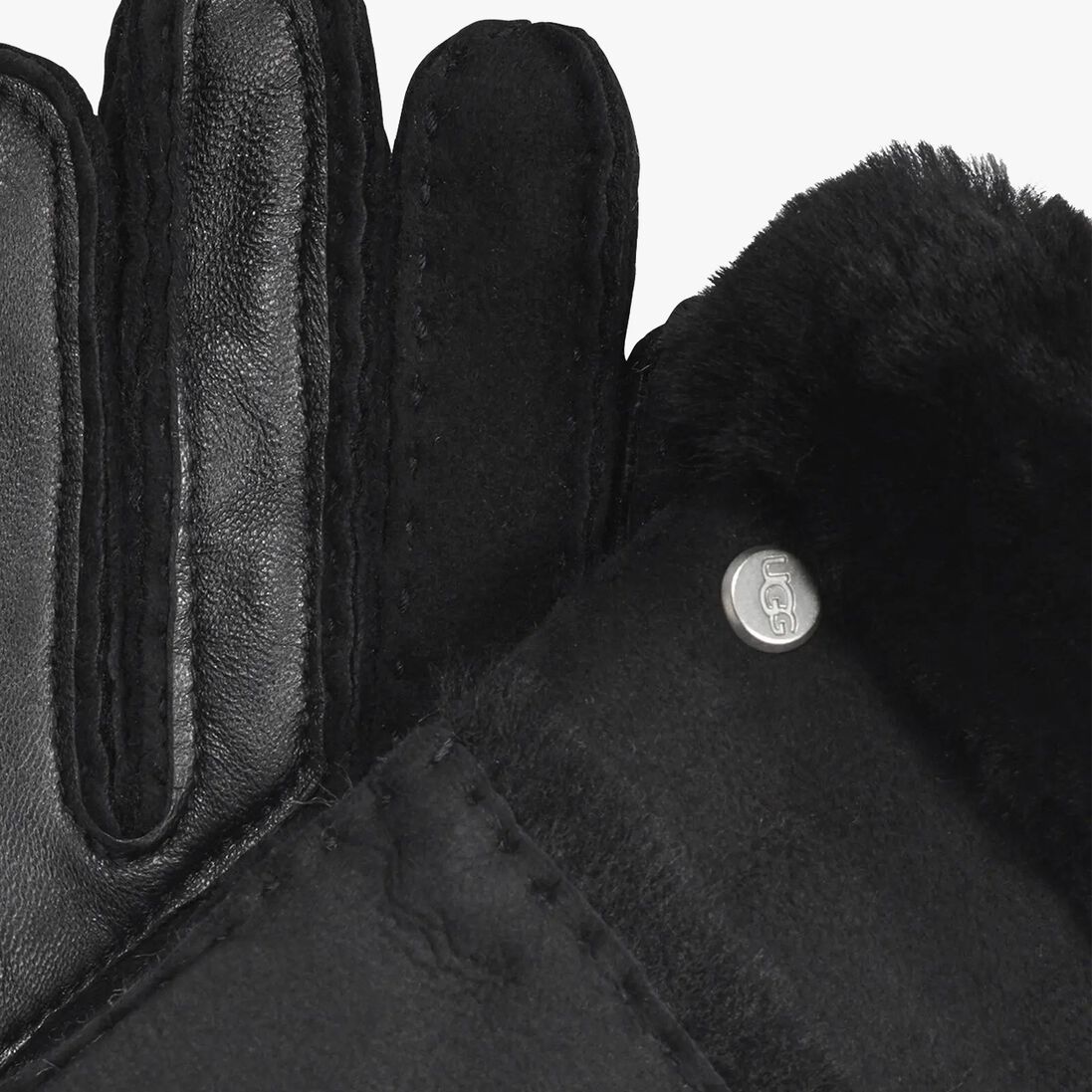 zwarte ugg handschoenen seamed tech glove