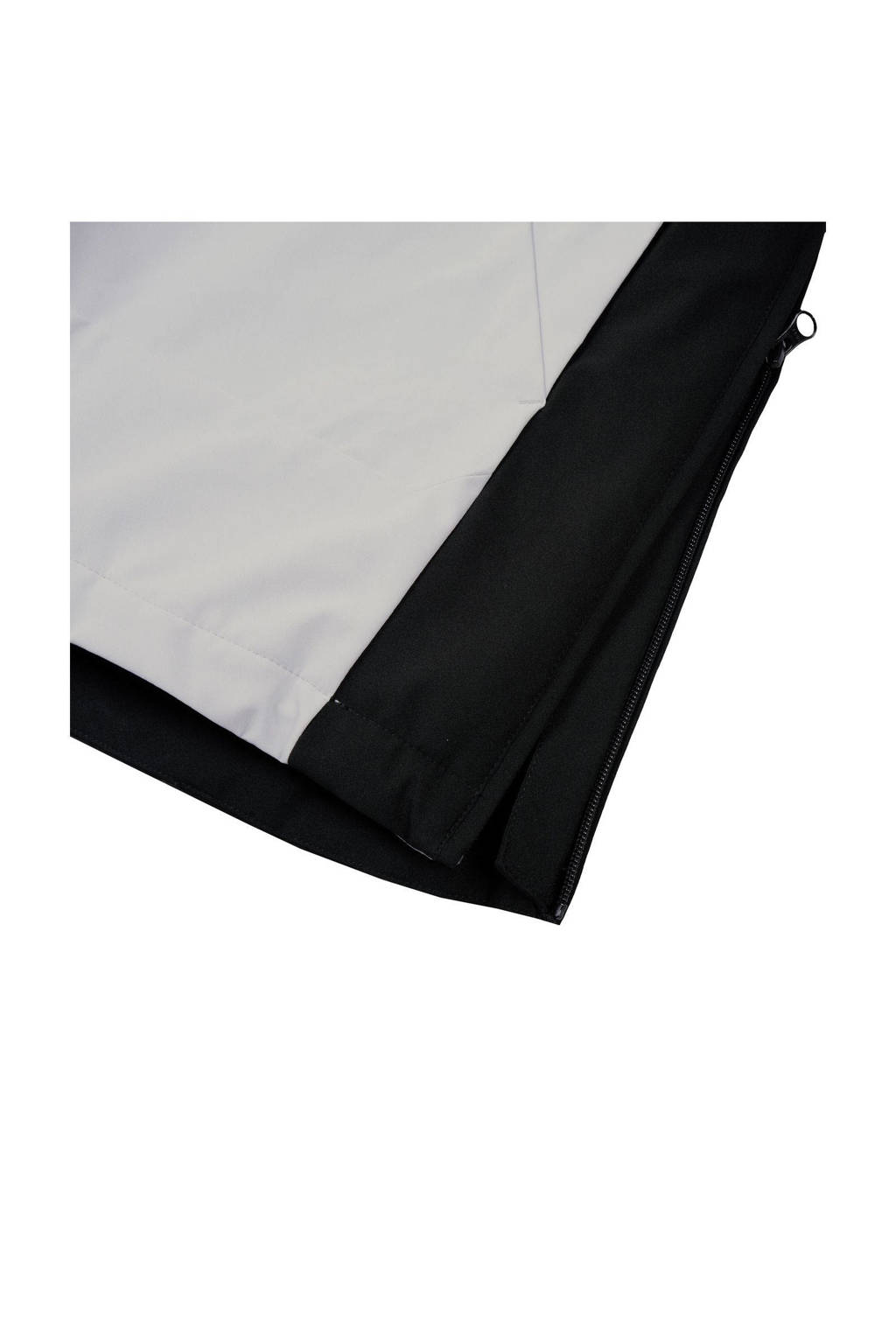 Icepeak ski-jack Langley Jr lichtgrijs/zwart/roestbruin