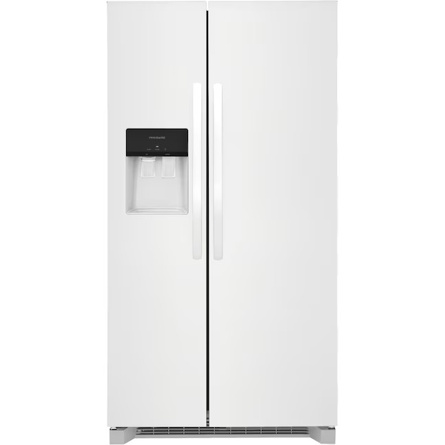 Refrigerador Frigidaire Side-by-Side de 25,6 pés cúbicos com máquina de gelo (aço inoxidável resistente a impressões digitais) ENERGY STAR