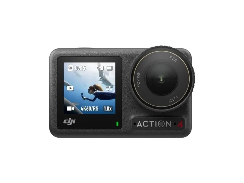 DJI Osmo Action 4 - Action-kamera - 4K / 120 fps - Wi-Fi, Bluetooth - undervands op til 18 m