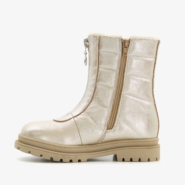 Blue Box meisjes boots goudkleurig met voering