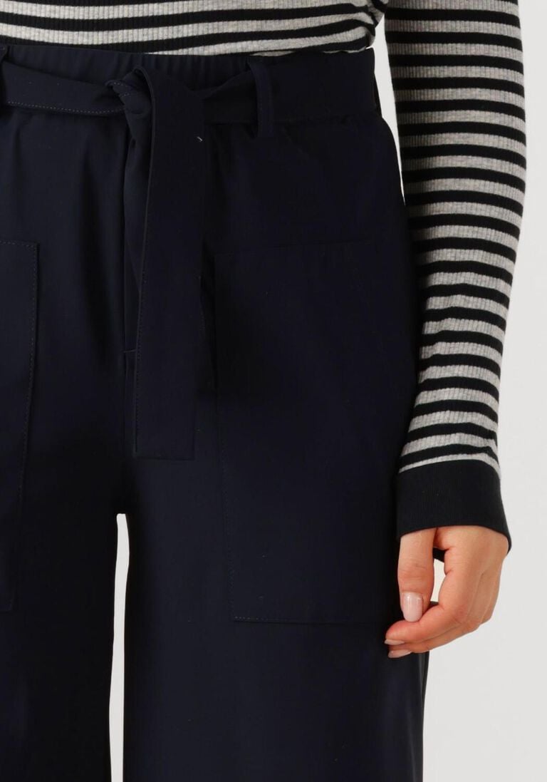 donkerblauwe penn & ink wijde broek bowie