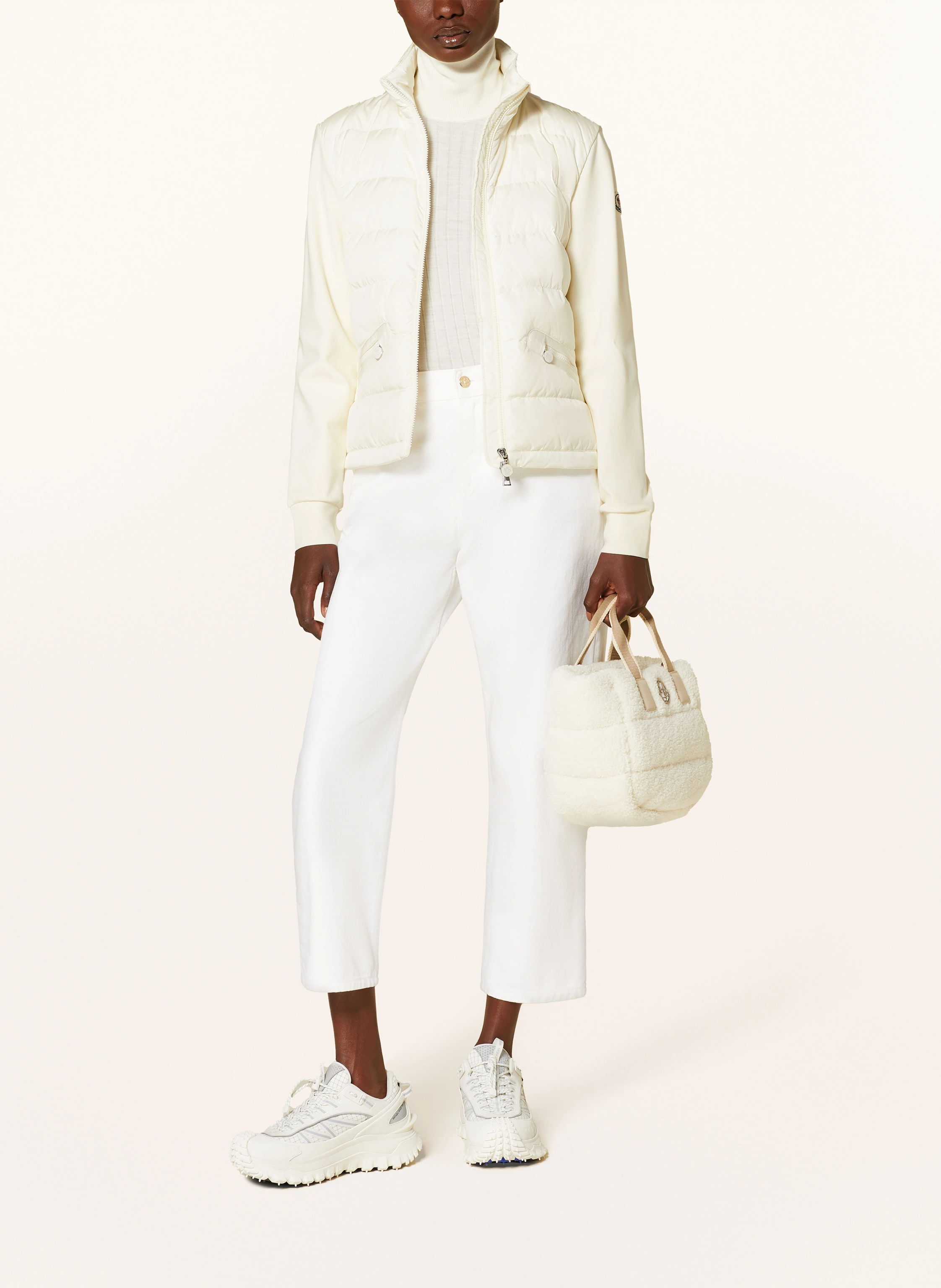 MONCLER Daunenjacke im Materialmix