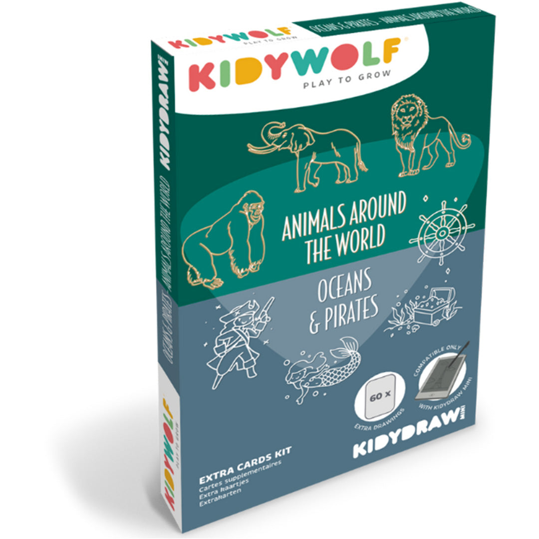 kidywolf extra tekenkaarten voor kidydraw mini - dieren - oceanen