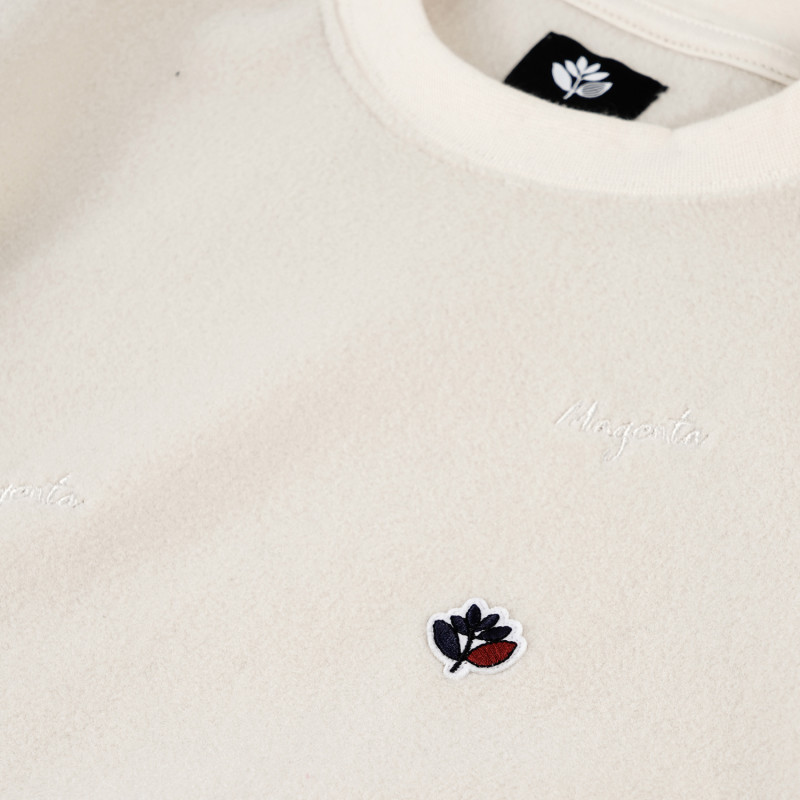 PULL À COL ROND EN POLAIRE LOOP - NATUREL