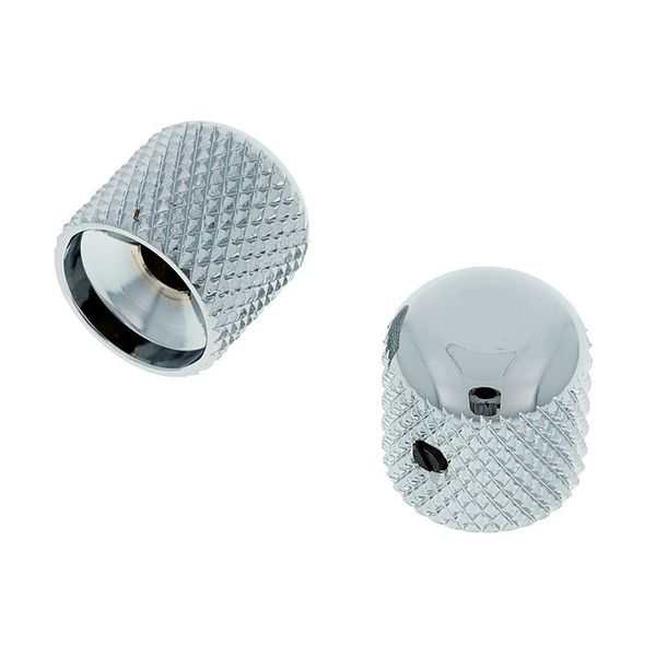 Allparts Metal Dome Knobs Chrome