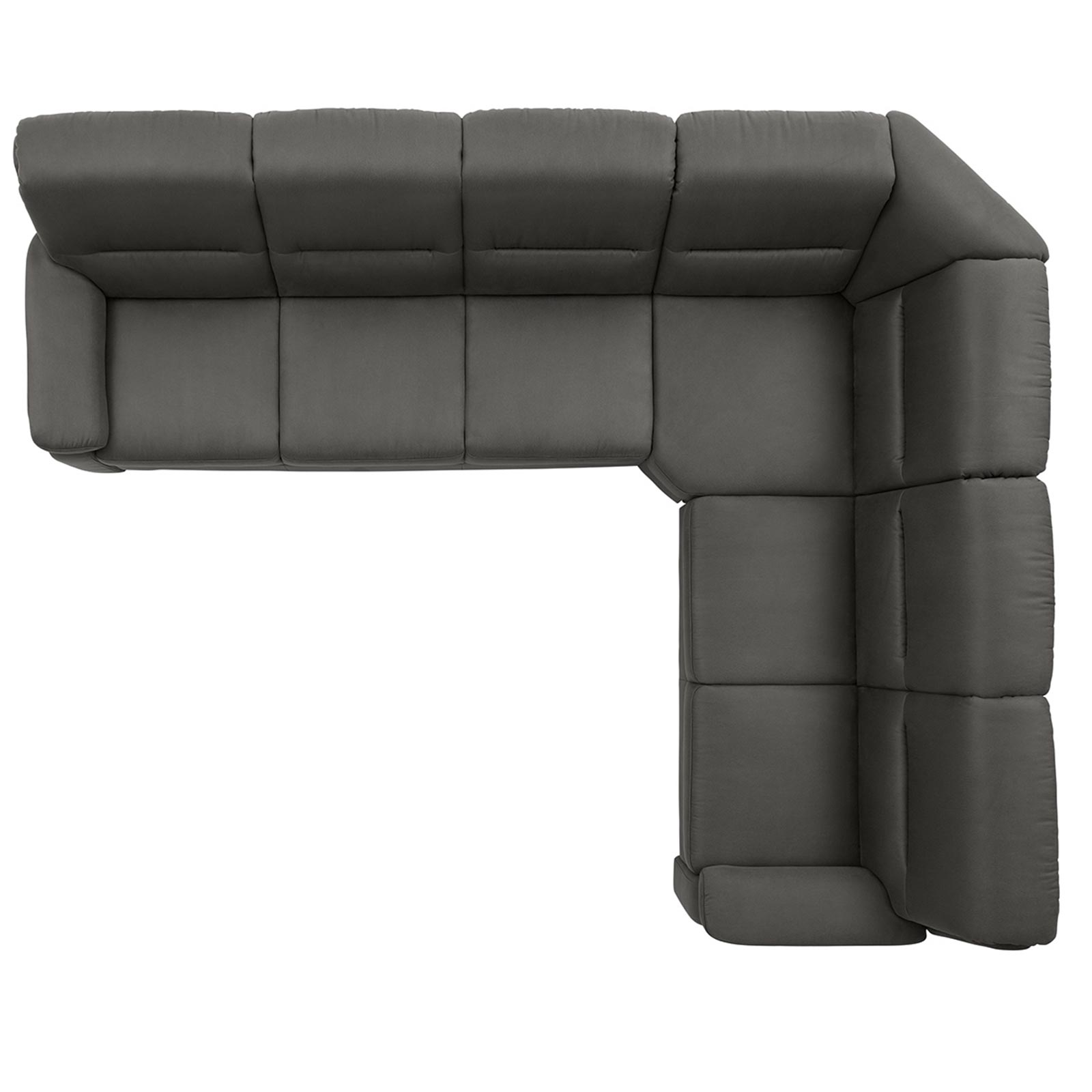 polsterpower Ecksofa - Holiday steel - Basismodell - rechts