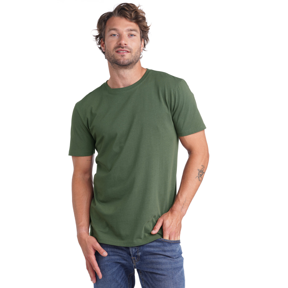VanVaan Herren T-Shirt im Basic-Look dunkelgrün