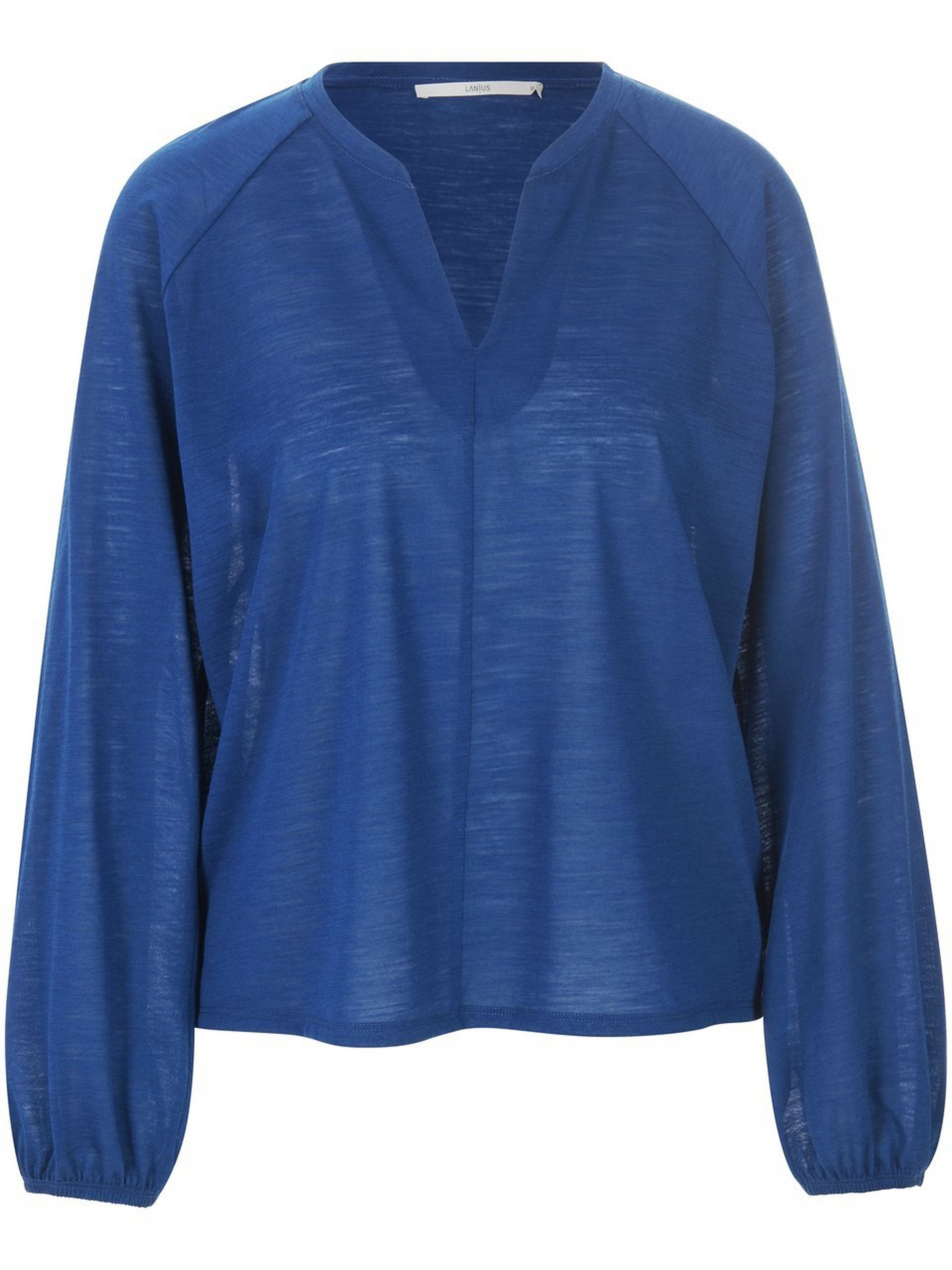 Blusen-Shirt mit V-Ausschnitt