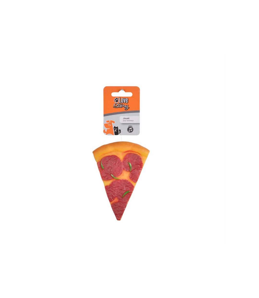 Paris Prix - Jouet Pour Chien pizza 15cm Rouge