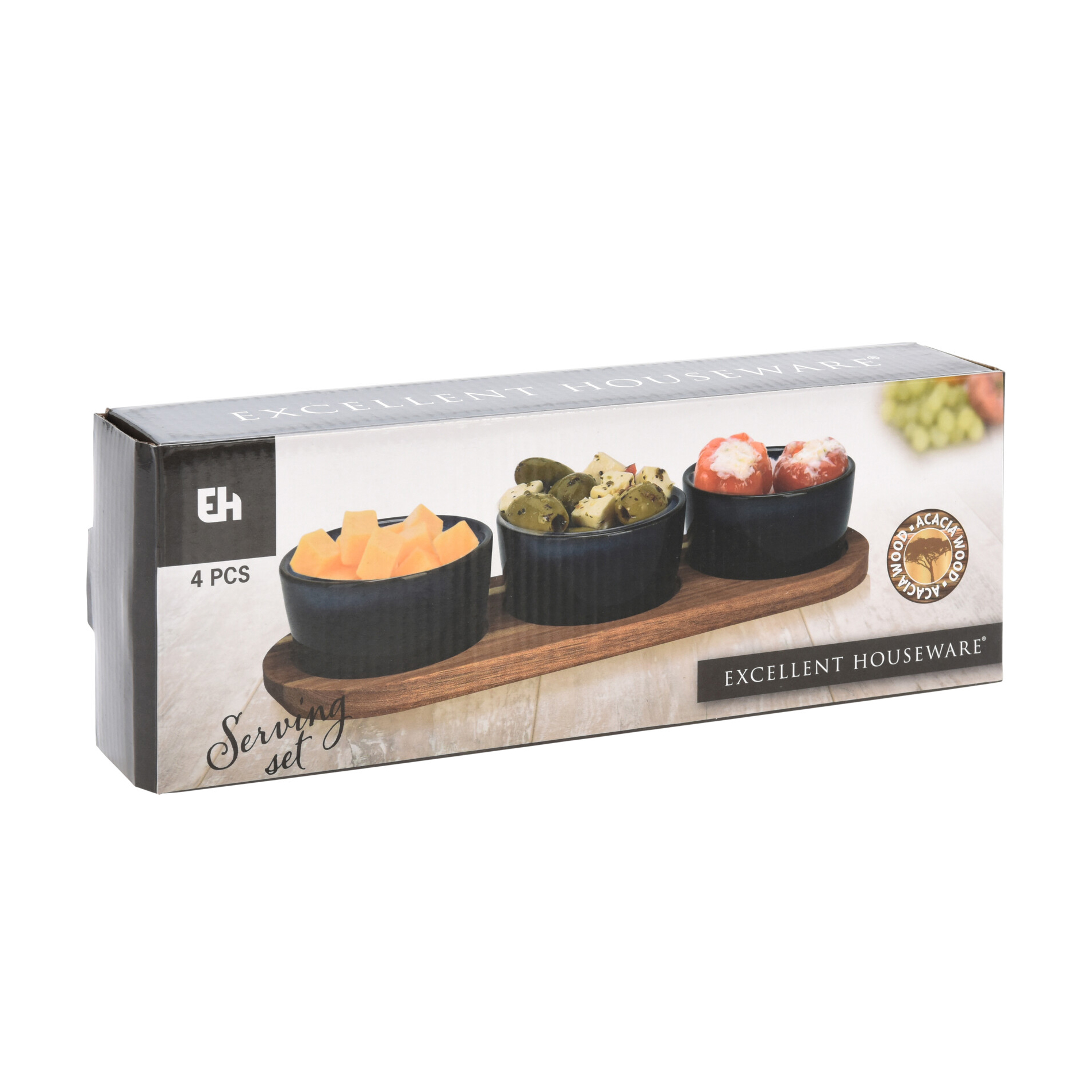 Apéroschale Servierset 4-teilig