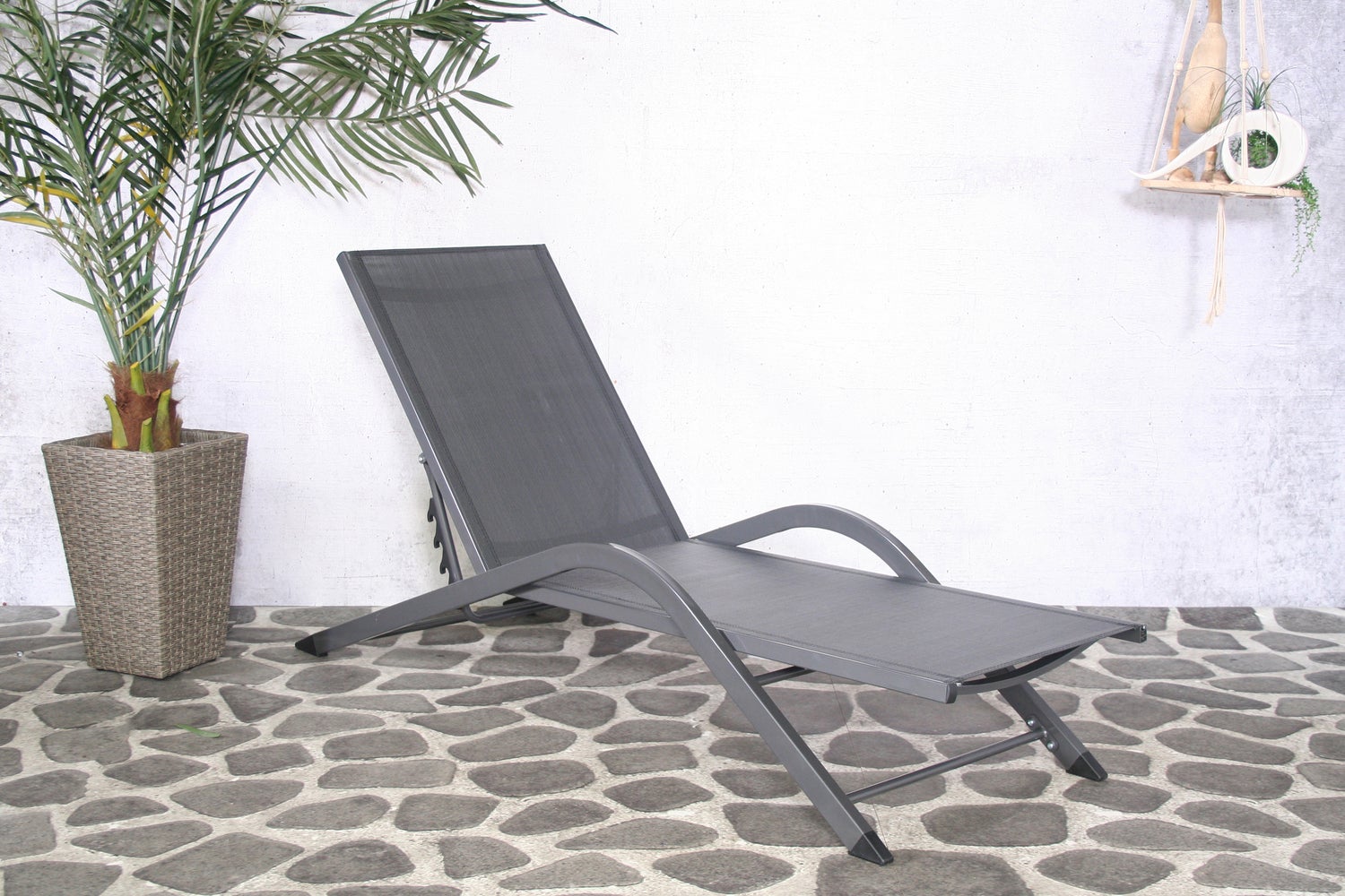 SenS-Line ligbed Havana antraciet 192 x 60 x 88 cm
