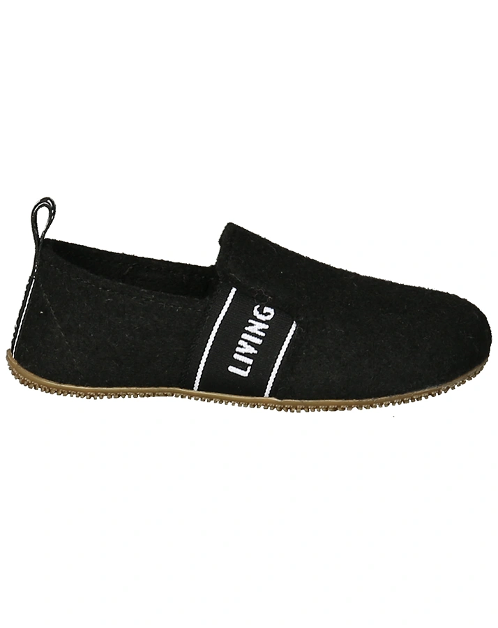 Schlupfhausschuhe T-MODELL – LK in schwarz