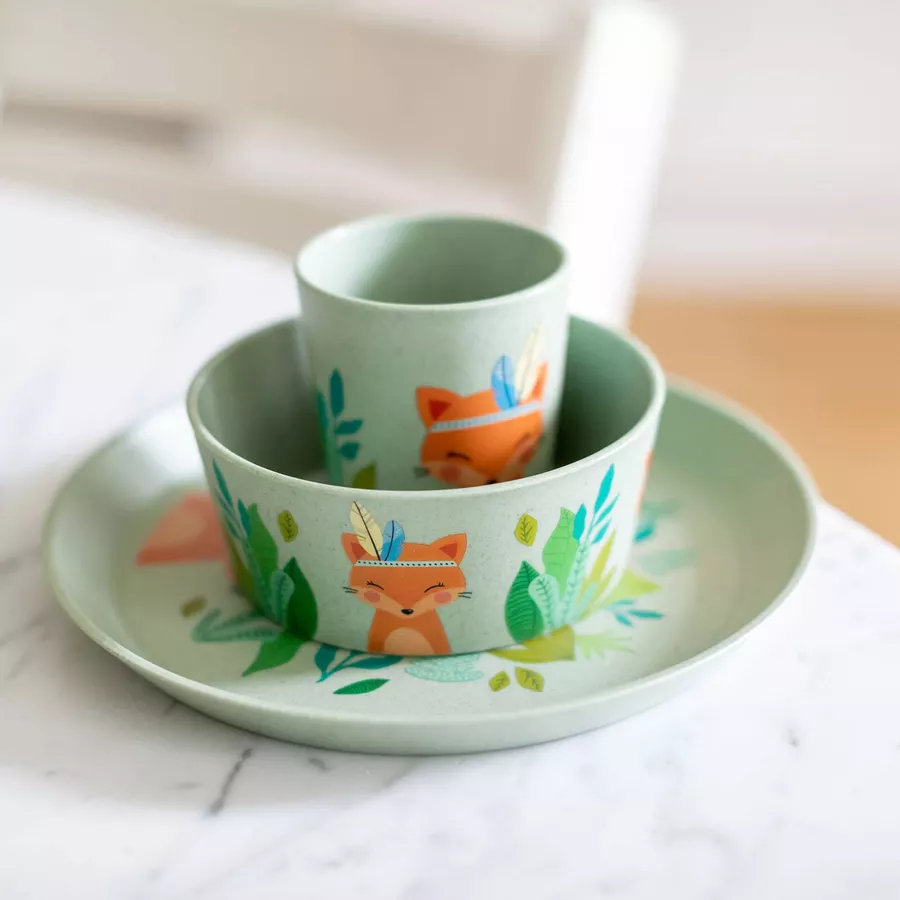 Koziol Kindergeschirrset 3er Set blau