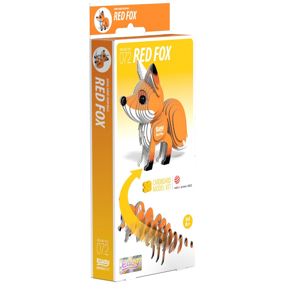 EUGY Rotfuchs 3D-Kartonmodellbausatz
