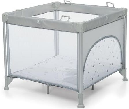 Foppapedretti Dolcestella Opvouwbare box Jubox, voor kinderen vanaf de geboorte tot 36 maanden, draagbaar met tas, gevoerde mat, beschermde hoeken met overtrek, 93 x 93 x 78 cm