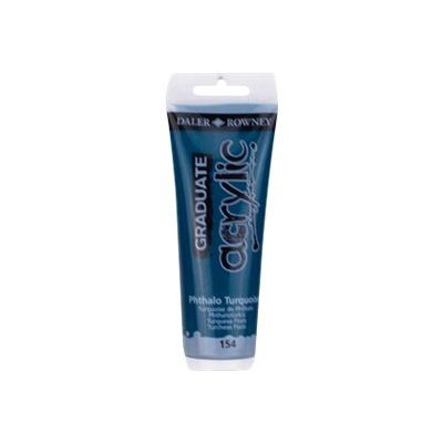 Daler-Rowney Graduate - Peinture acrylique - 120 ml - turquoise phthalo