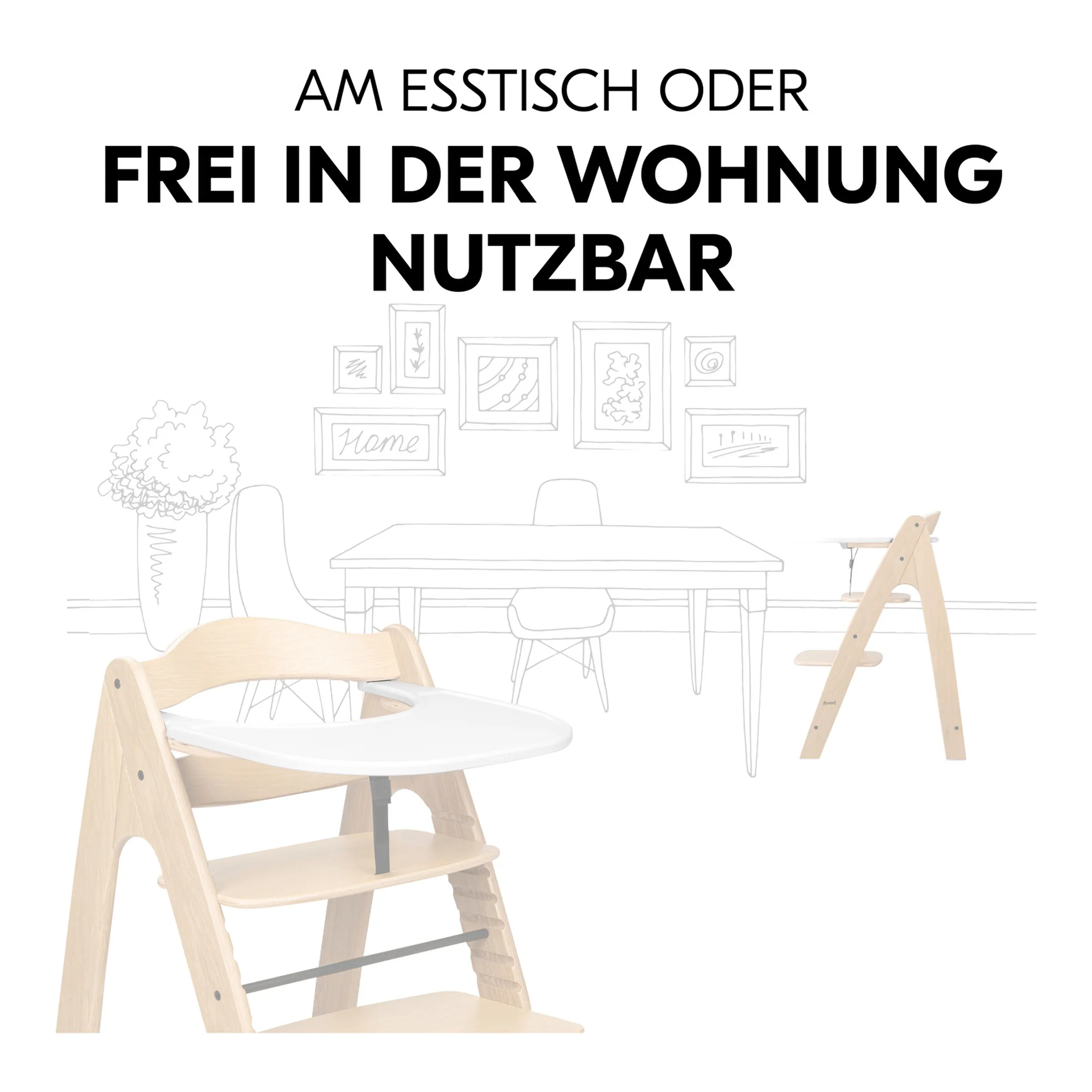 Hauck Essbrett für Hochstuhl Arketa