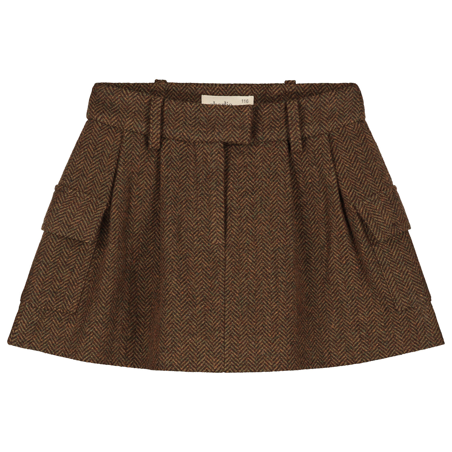 Charlie Petite | Noa Skirt | Brown Melange