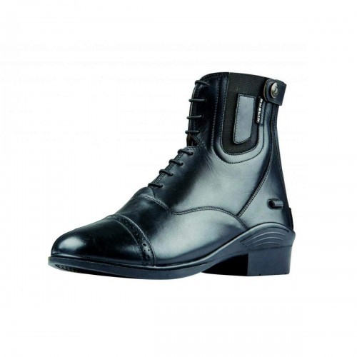 Botas de tornozelo Evolution unissex para adultos em couro, pretas.