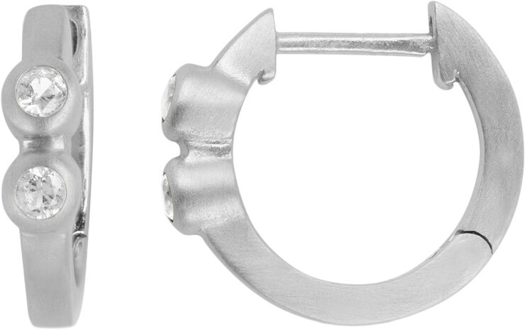 ByBiehl Lucy Hoops - R Rhodinated silve