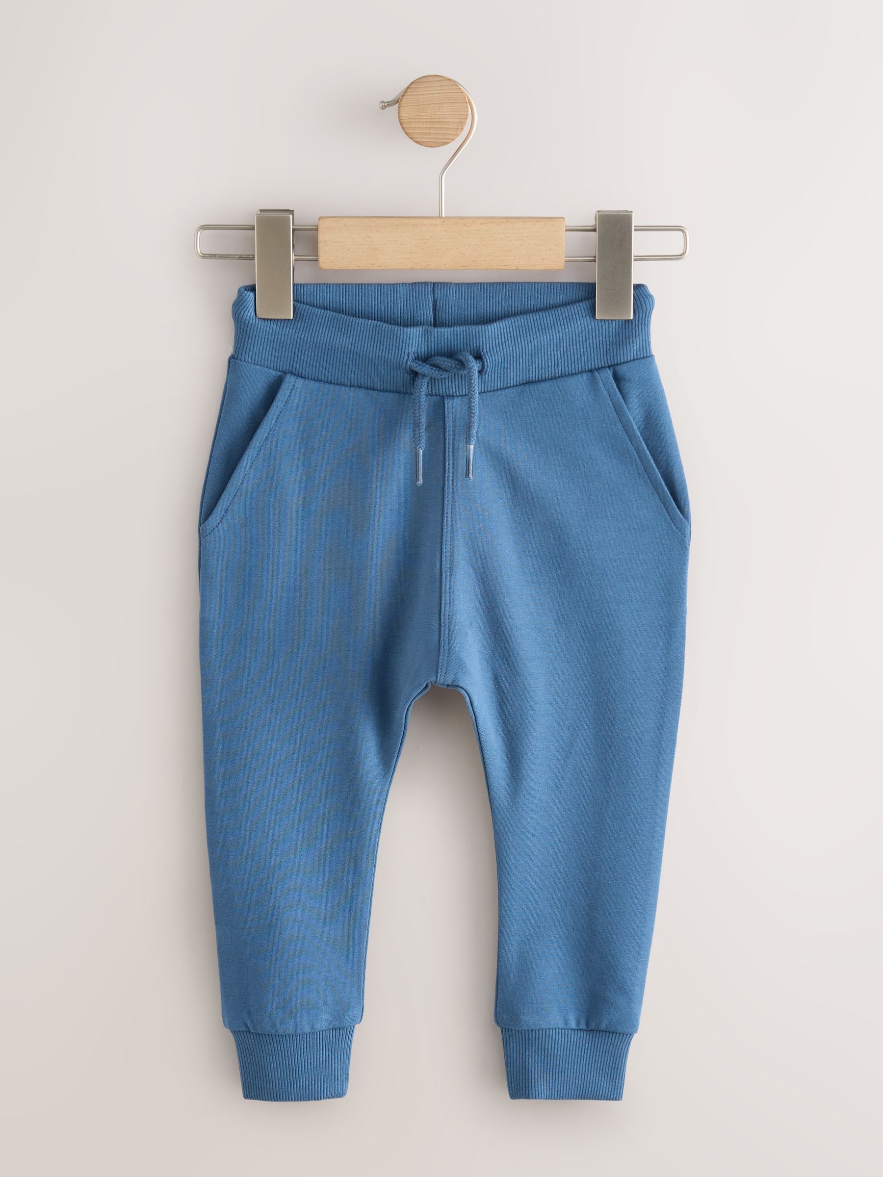 Blauw/Roestoranje/Kakigroen - Verpakking van 5 joggingbroeken (3mnd-7jr)