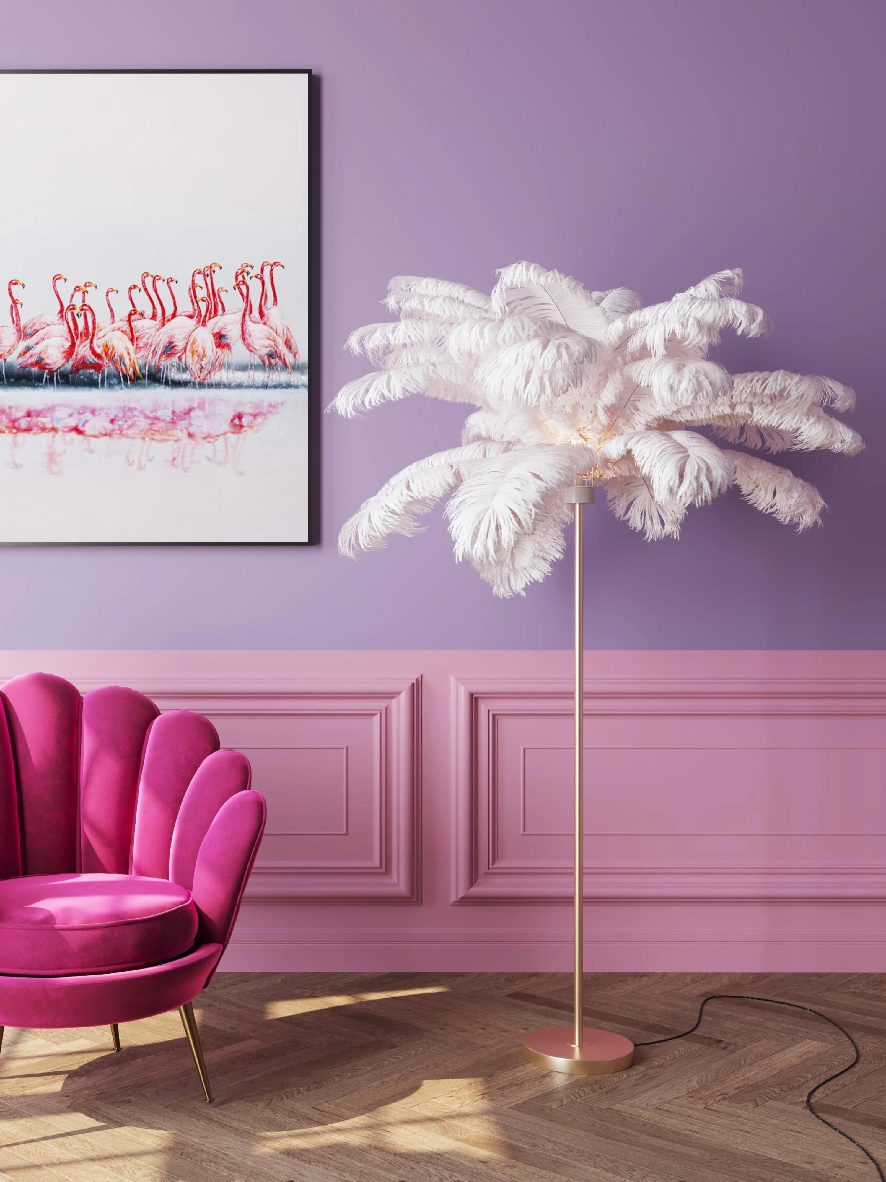Vloerlamp Feather Palm