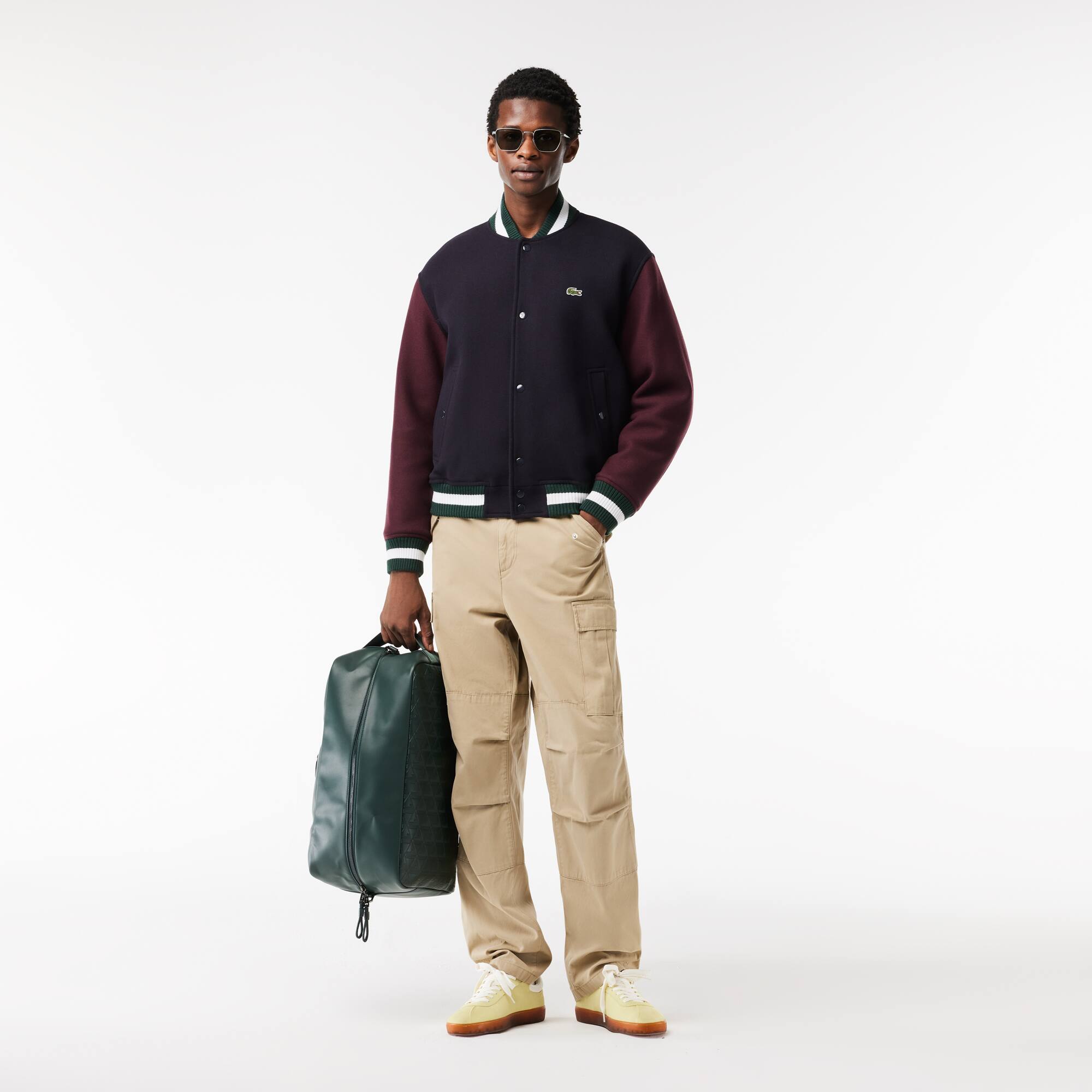 Colourblock-Collegejacke mit Steppfutter Jacken & Mäntel - Blau - Lacoste - Herren