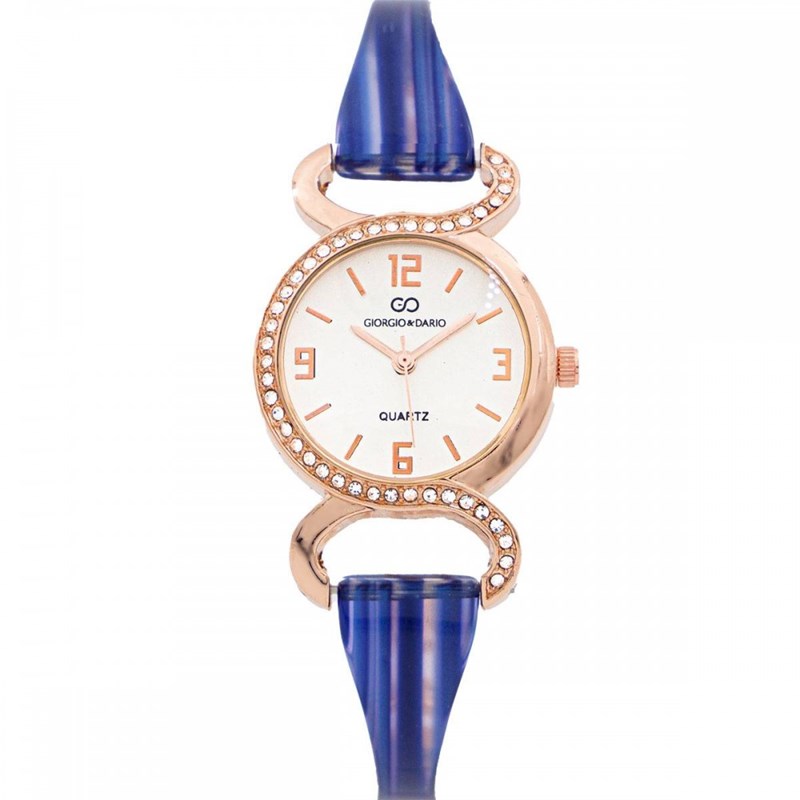 Coffret montre Femme GIORGIO bracelet Acier Rose Métal