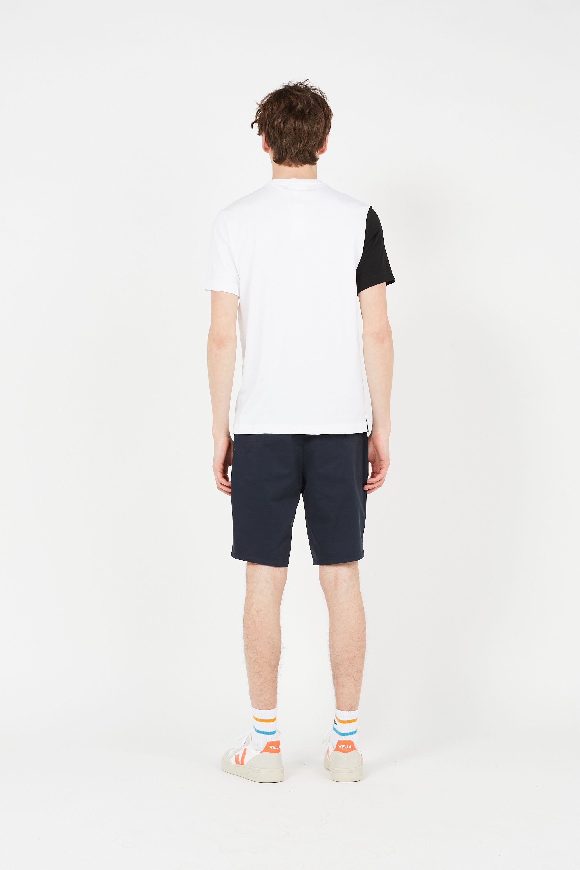 FARAH Short chino en coton HAWK Bleu