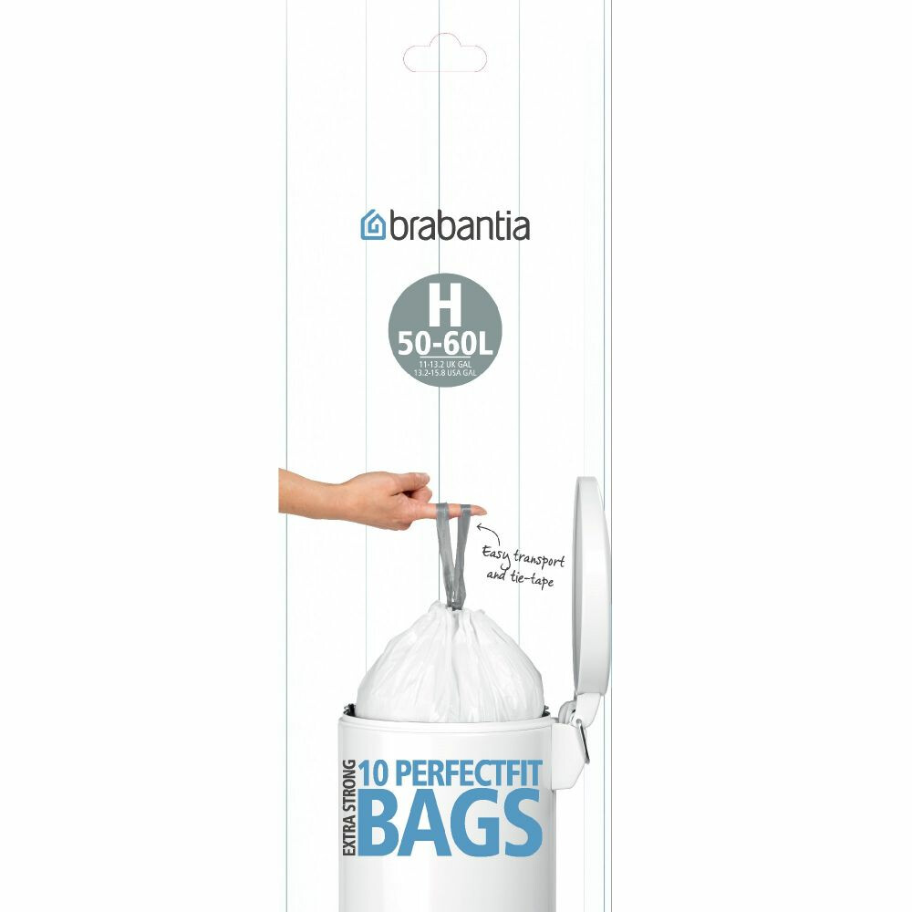 Brabantia Vuilniszakken met Trekbandsluiting 50-60 liter Type H10 stuks