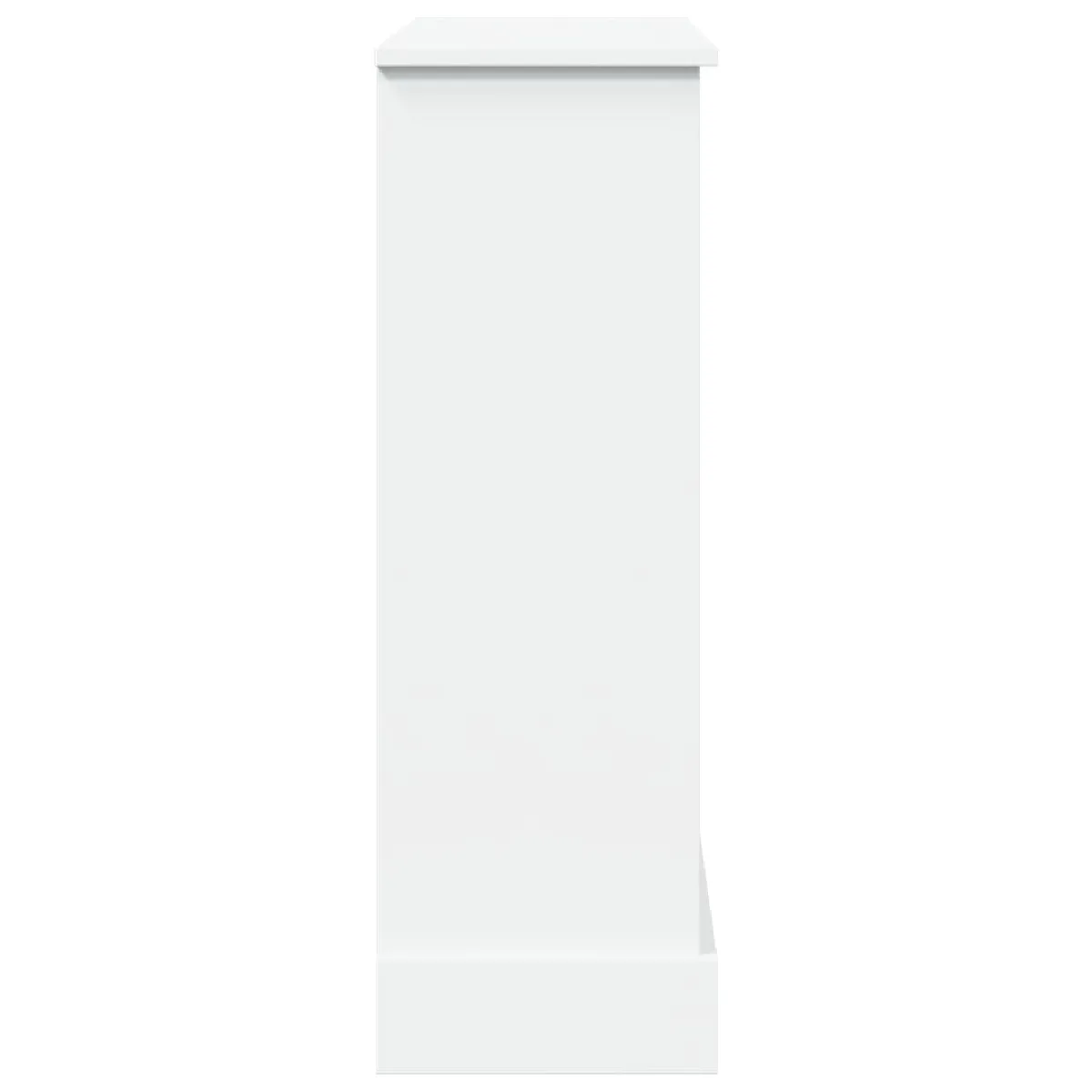 vidaXL Cadre de cheminée blanc 90x30x90 cm bois d'ingénierie