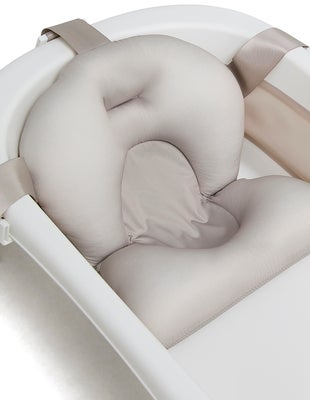 Beemoo CARE Assist Badebalje inkl. Badestøtte & Skyllekanne, Beige