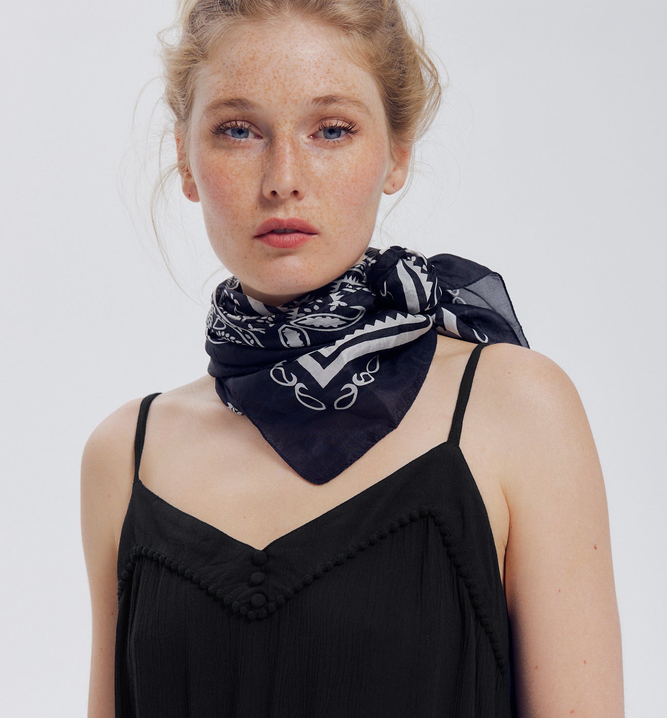 Robe à bretelles SUZANNE - Noir