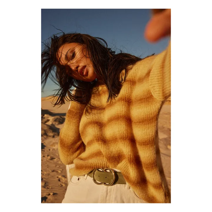 Alma Deia Pull Mohair Loose | Beige