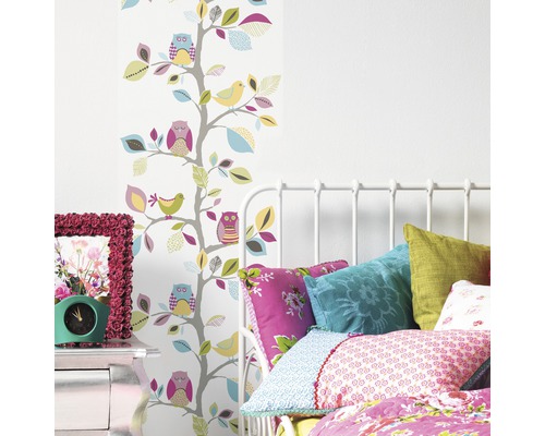 Pop-up paneel zelfklevend 94256-1 Uilen roze