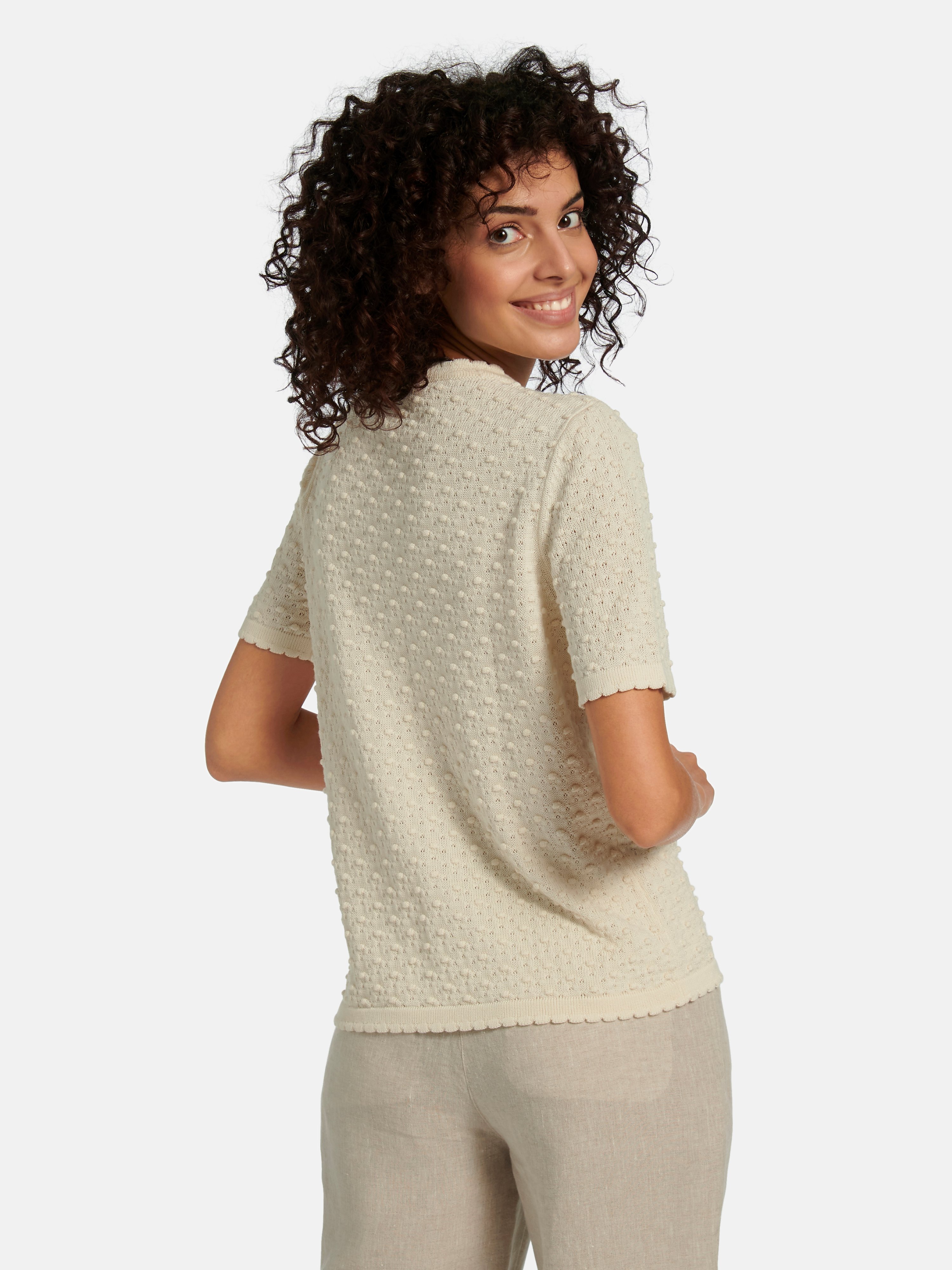 Rundhals-Pullover aus 100% SUPIMA®-Baumwolle