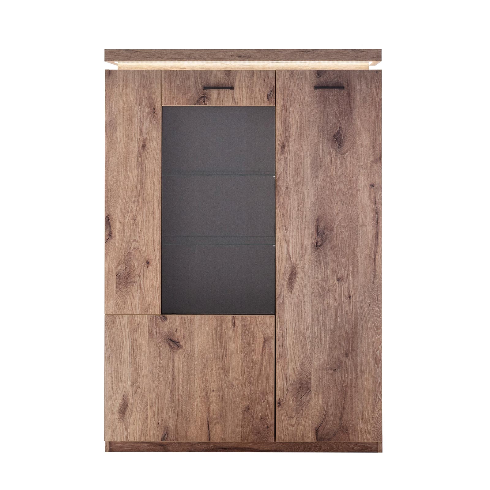 Highboard - Viking Oak - LED-Beleuchtung - 143 cm