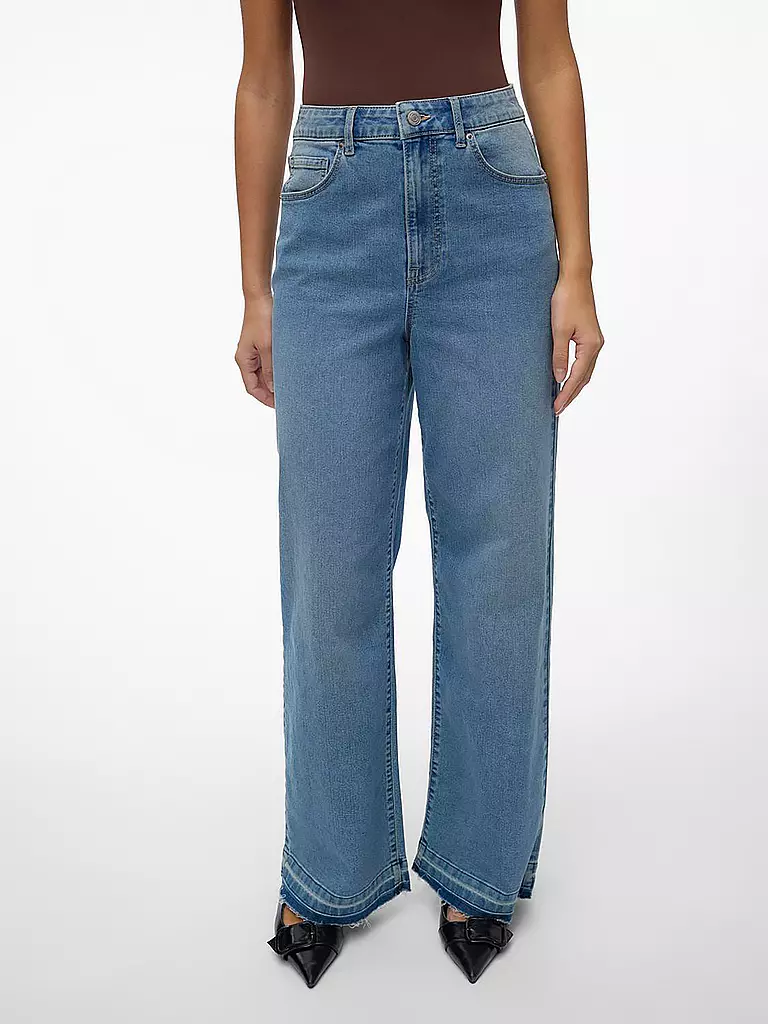 VERO MODA Jeans Wide Leg VMKATHY blau