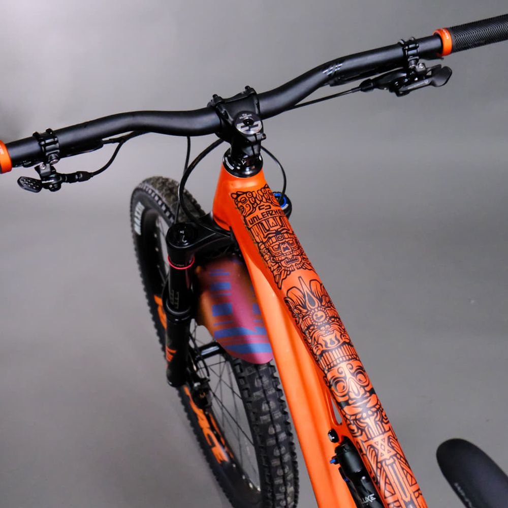 Unleazhed Unscratch Frame Rahmenschutzfolie - Eldorado Black Matt kaufen | Bike-Discount