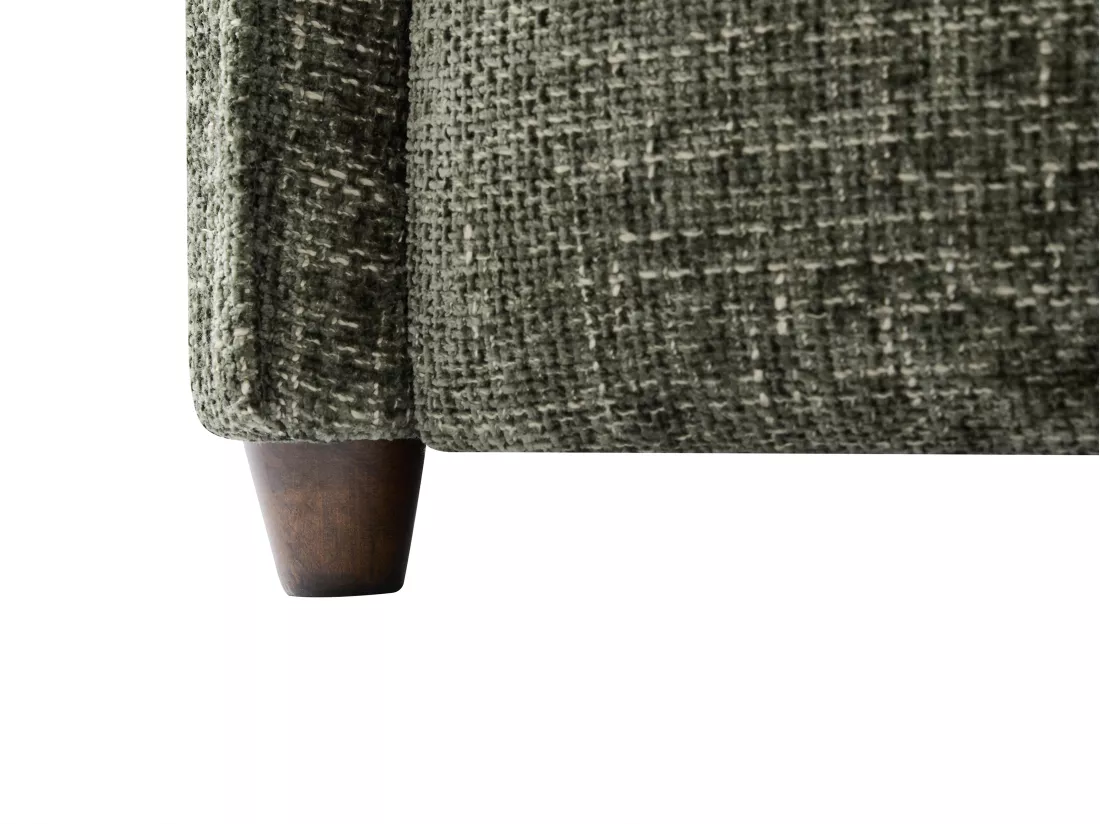Canapé angle gauche en tissu texturé vert LOUSOPA de Maison Céphy