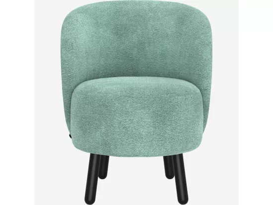 HABITAT - Fauteuil cabriolet en tissu chenille - Bleu ciel - Bold