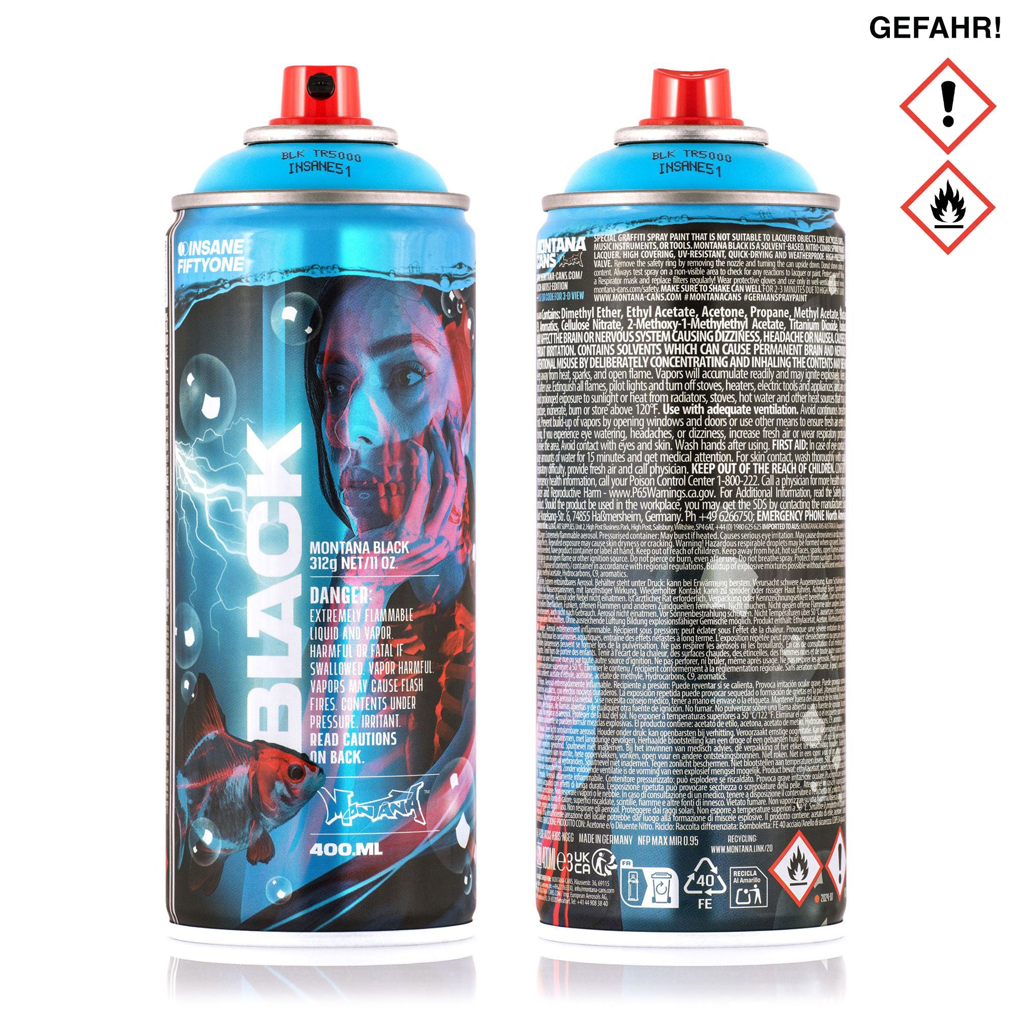 Montana<br>Black NC 400 ml Ltd. Artist Edition #28 - Insane 51