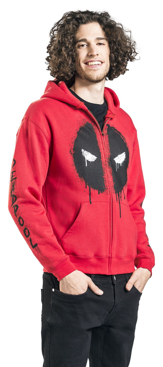 Logo Deadpool | Deadpool Sweat-shirt zippé à capuche