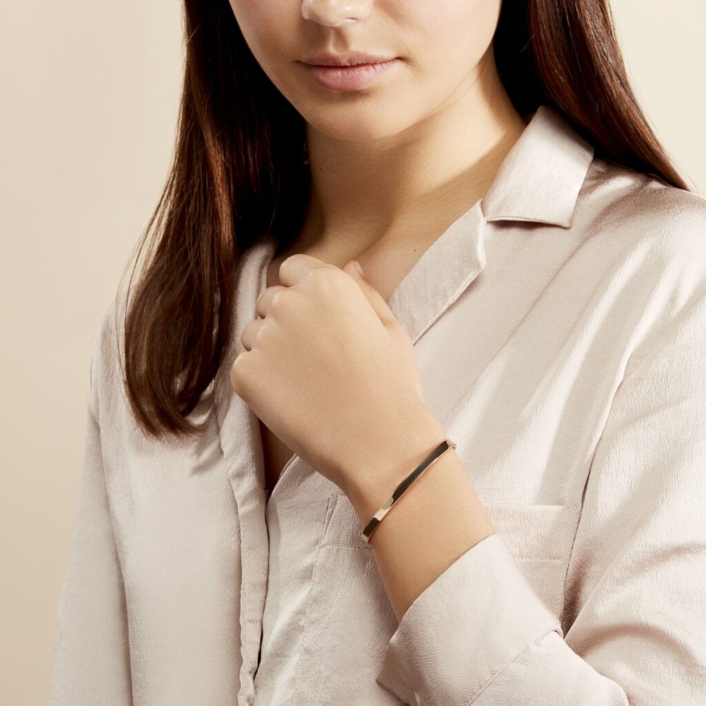 Bracelet Jonc Graca Plaqué Or Jaune