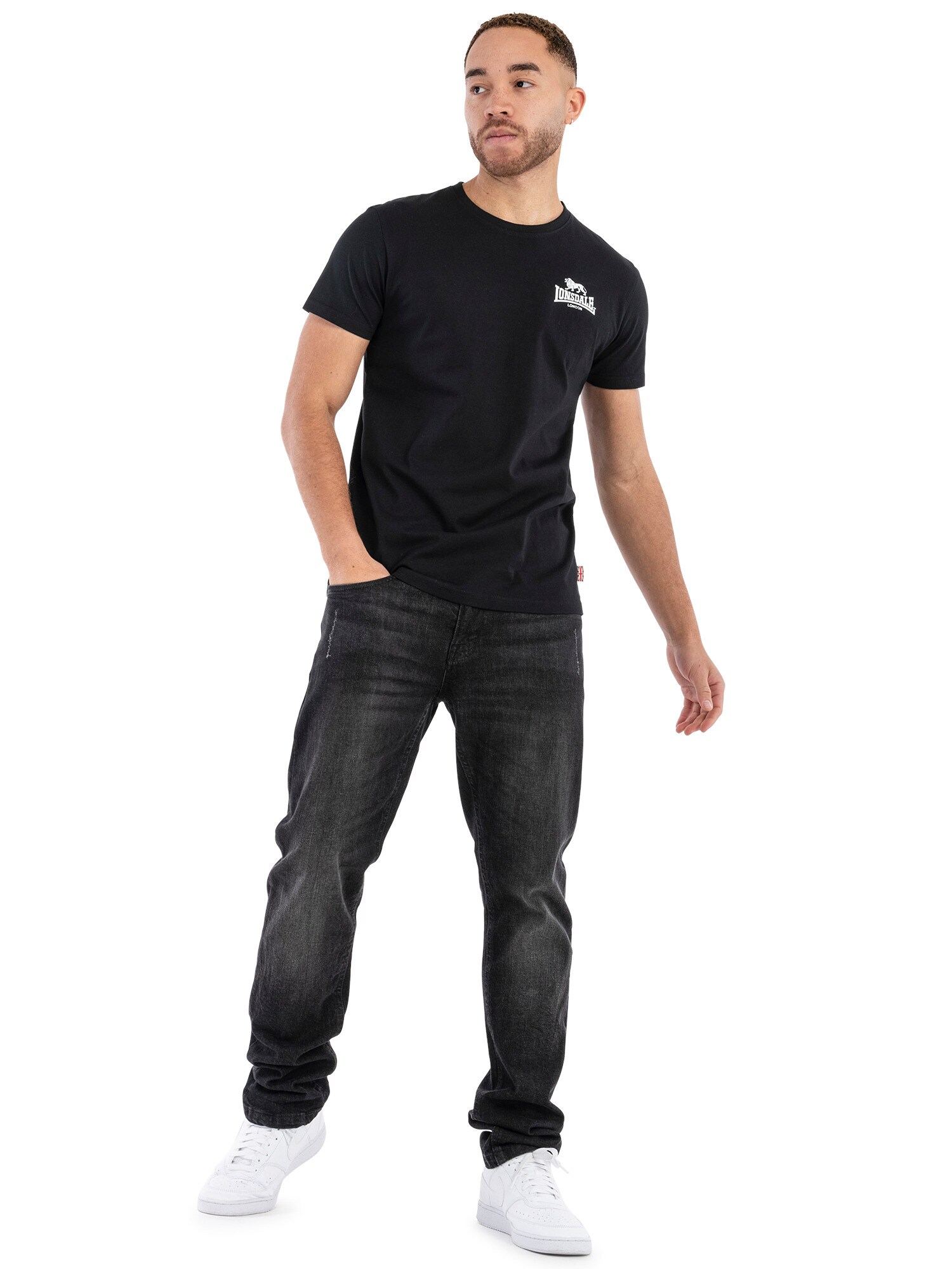 Lonsdale Herren T-Shirt normale Passform WHITENESS