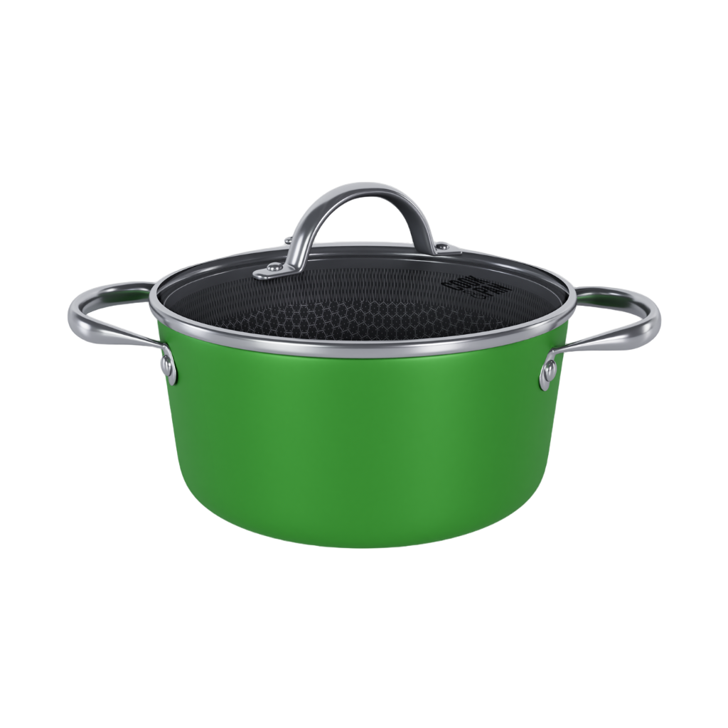 Go Green Honey Kookpan met deksel 20 cm - RVS