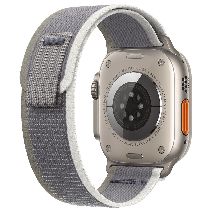 Apple Watch Ultra 2 GPS + Cellular - Titanium Case - Green/Grey Trail Loop - 49 mm - S/M