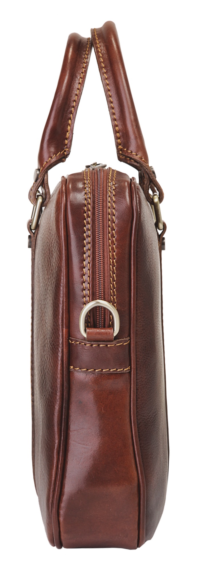 Piké Aktentasche echt Leder, Made in Italy
