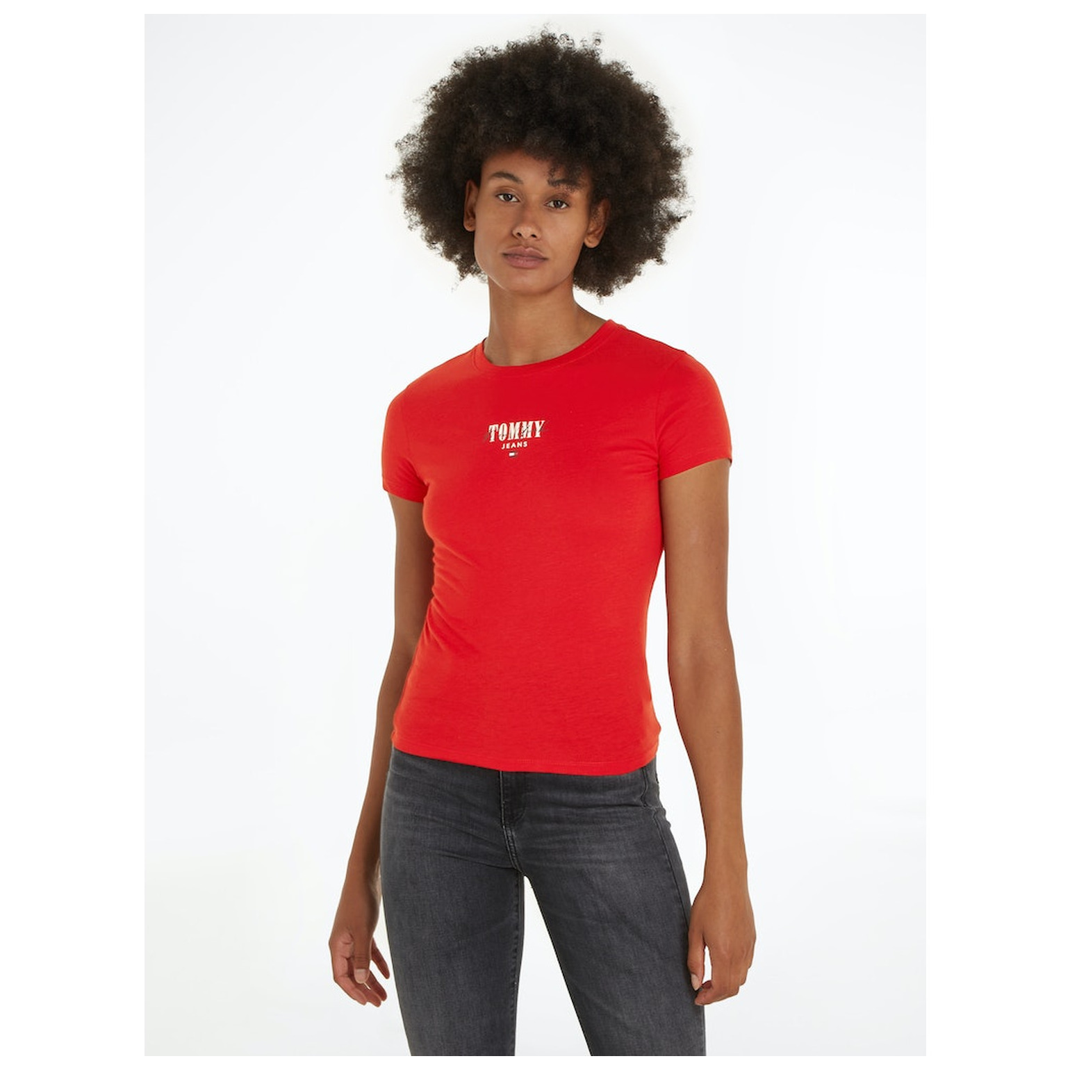 Tommy Jeans TJW SLIM ESSNTL LOGO 1 TEE EXT